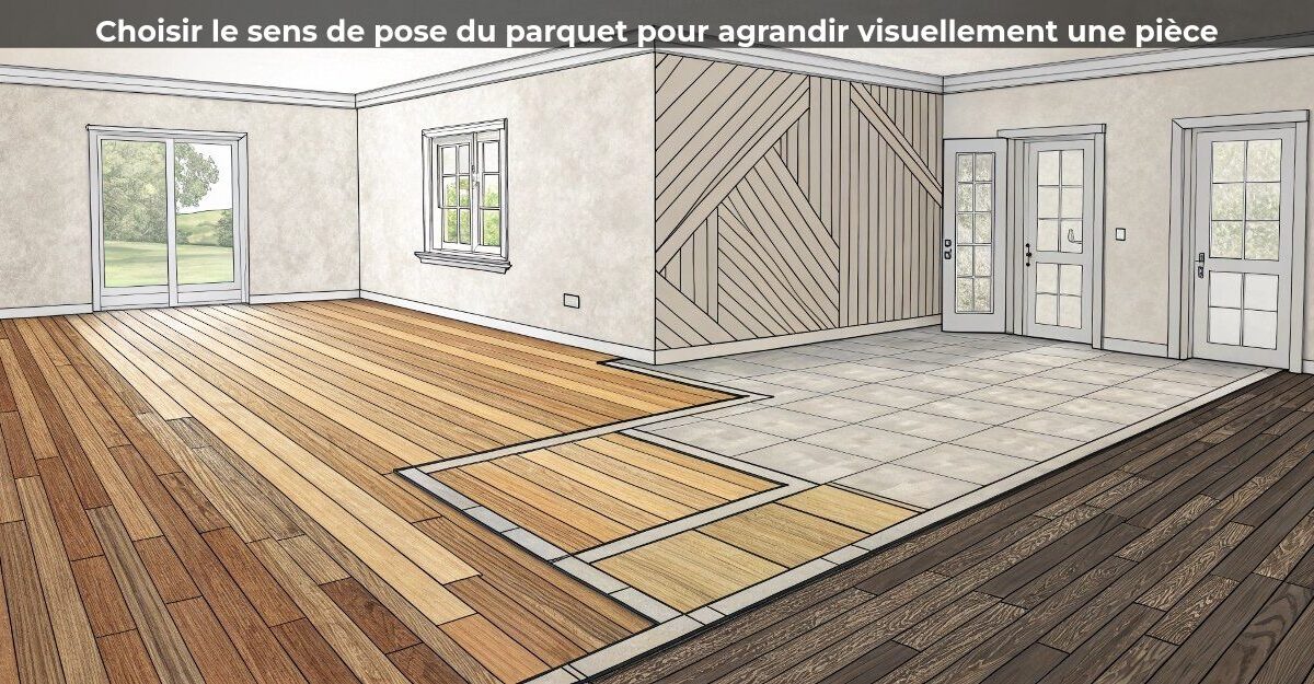 Agrandir Visuellement Sens Pose Parquet Agrandir Piece