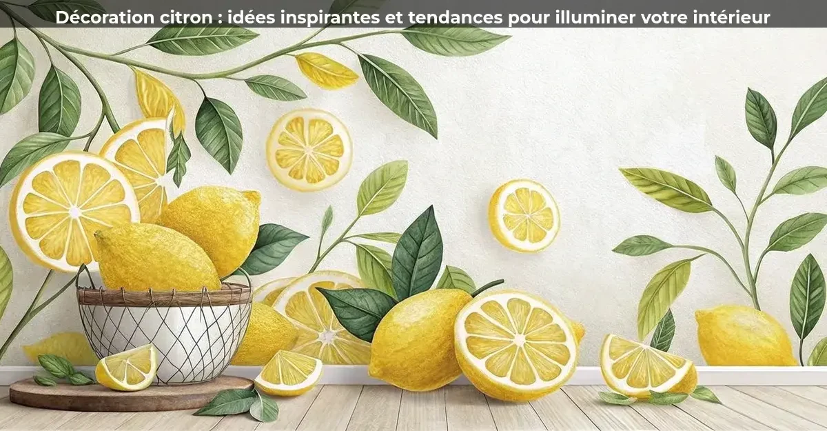 🍋 Décoration citron : astuces pour un intérieur lumineux
