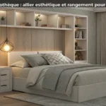 Tête de lit bibliothèque : allier esthétique et rangement pour votre chambre